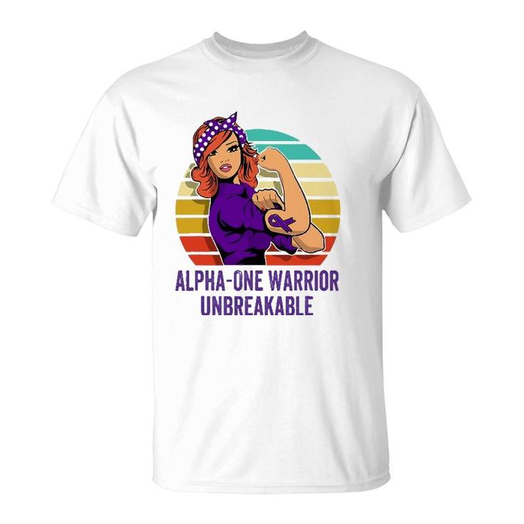 Alpha 1 Warrior  Unbreakable Disease T-Shirt
