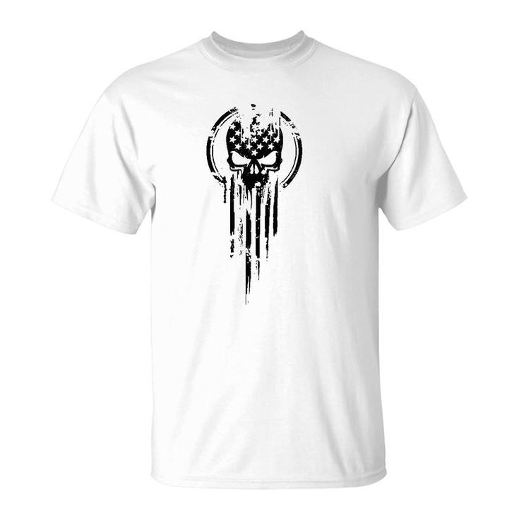 American Warrior Flag Skull T-Shirt