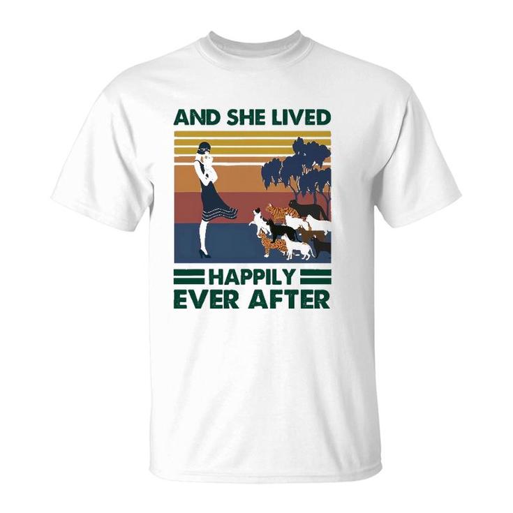And She Lived Happily After Ever Cat T-Shirt