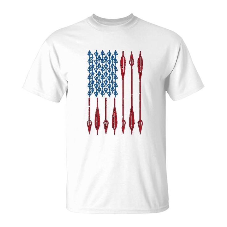 Archery Usa American Flag Arrows T-Shirt