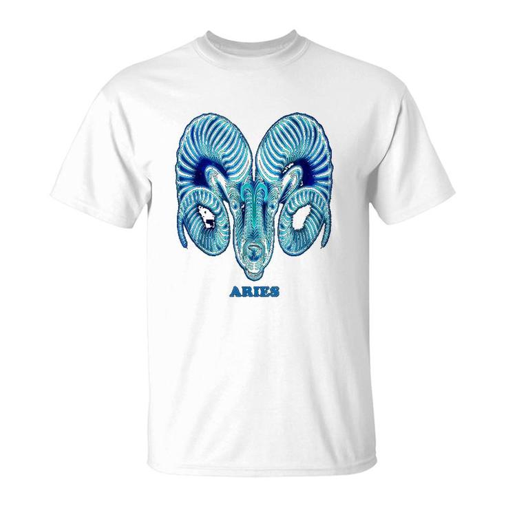 Aries Personality Astrology Zodiac Sign Horoscope Design T-Shirt