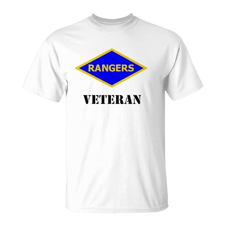 Army Ranger - Ww2 Army Rangers Patch Veteran White  T-Shirt