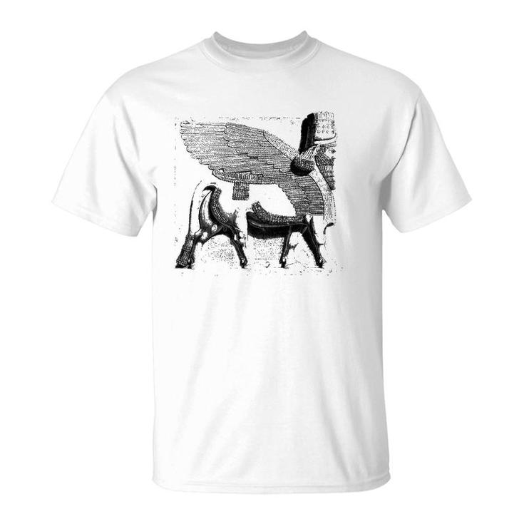 Assyrian Winged Bull Lamassu Iraq Iran Souvenir Gift T-Shirt