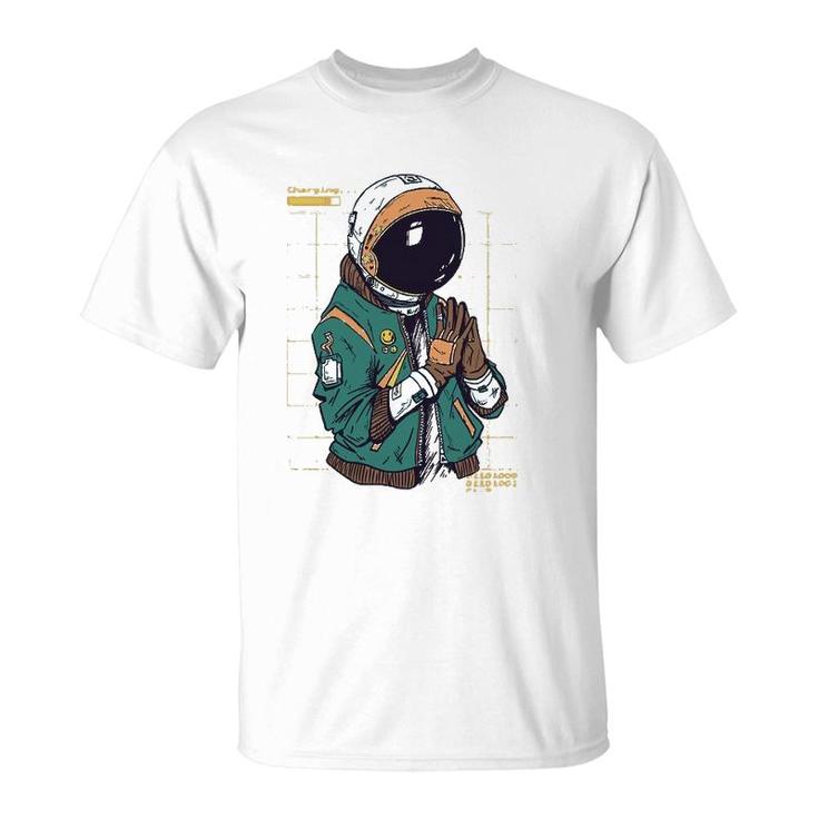Astronaut Space Travel Retro Aesthetic Streetwear T-Shirt