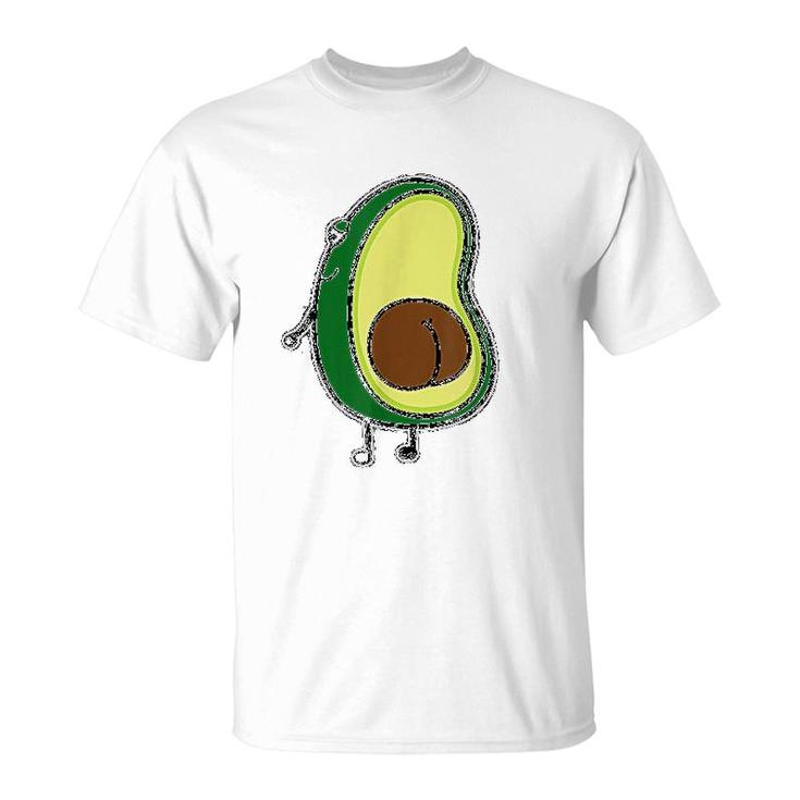 Avocado Funny Cartoon T-Shirt