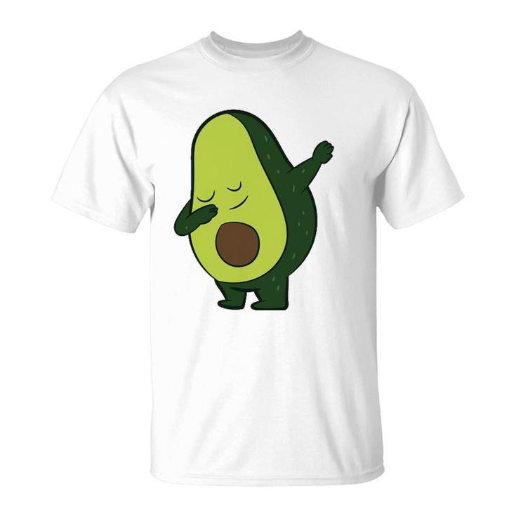 Avocado Vegan Food Vegetarian Dabbing Avocado  T-Shirt