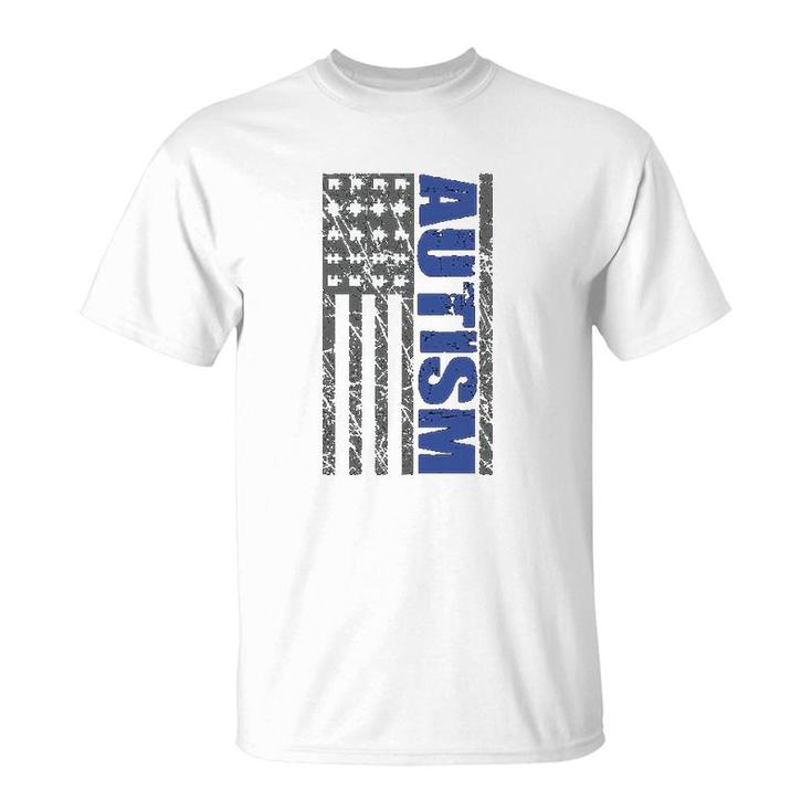 Awareness American Flag Graphic T-Shirt