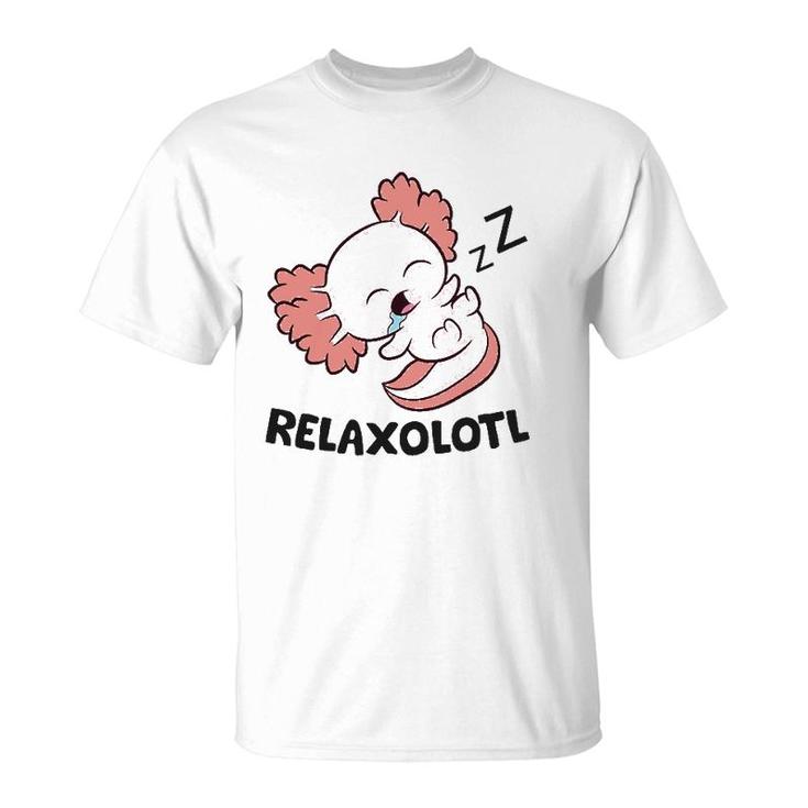 Axolotl Lover Mexican Salamander Relaxolotl Axolotl T-Shirt