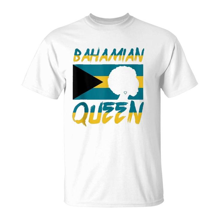 Bahamian Queen Bahamas Flag Pride Home Country Heritage  T-Shirt
