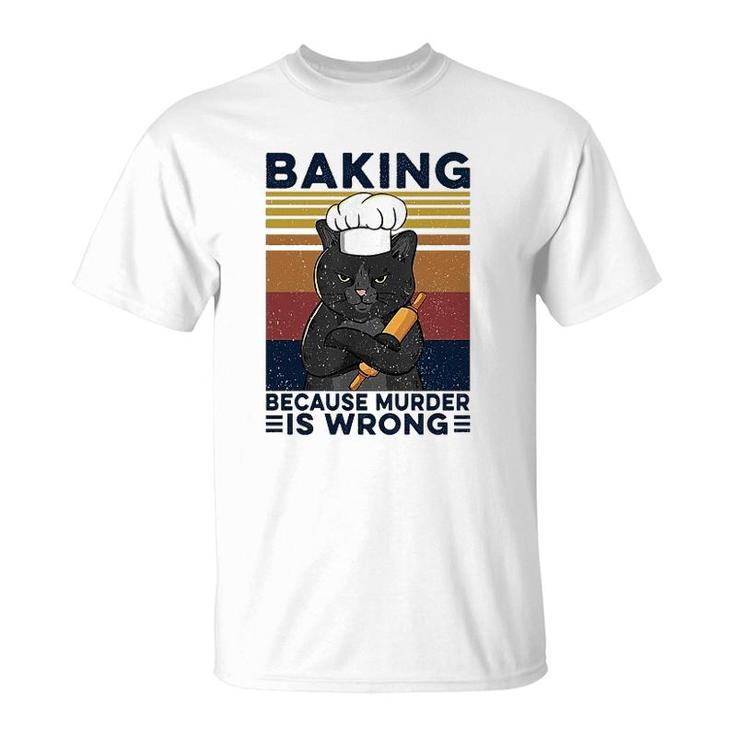 Baking Black Cat T-Shirt