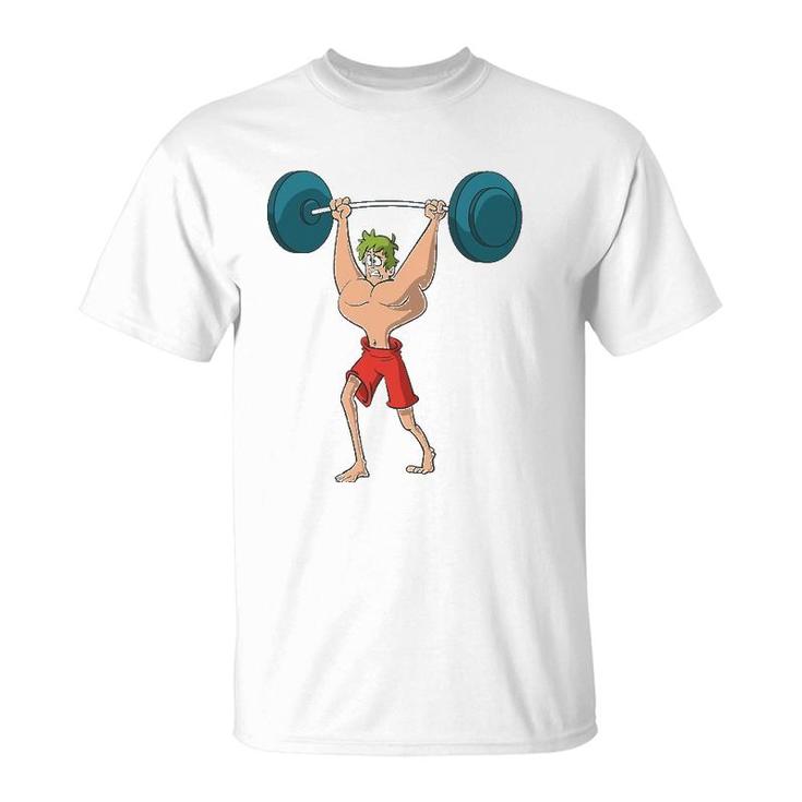 Barbell Weight Lifting Workout Funny T-Shirt