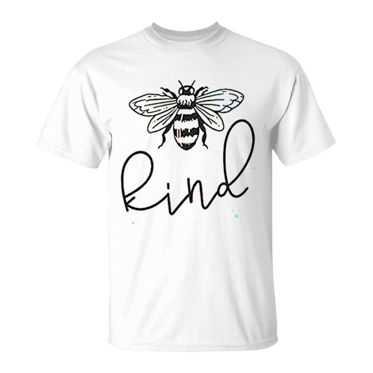 Be Kind Funny Bee Print Graphic T-Shirt