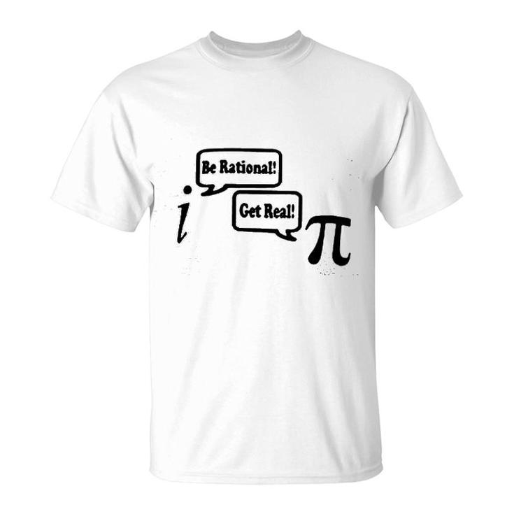 Be Rational Get Real Math Nerd Geek Funny Crewneck T-Shirt