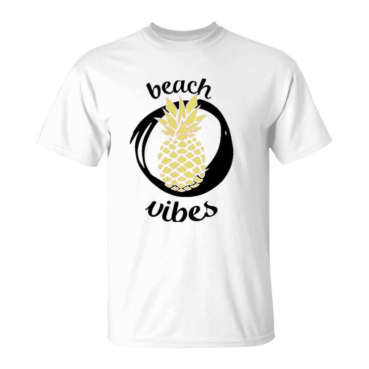 Beach Vibes  - Funny Pineapple Vacation  Plus Size T-Shirt