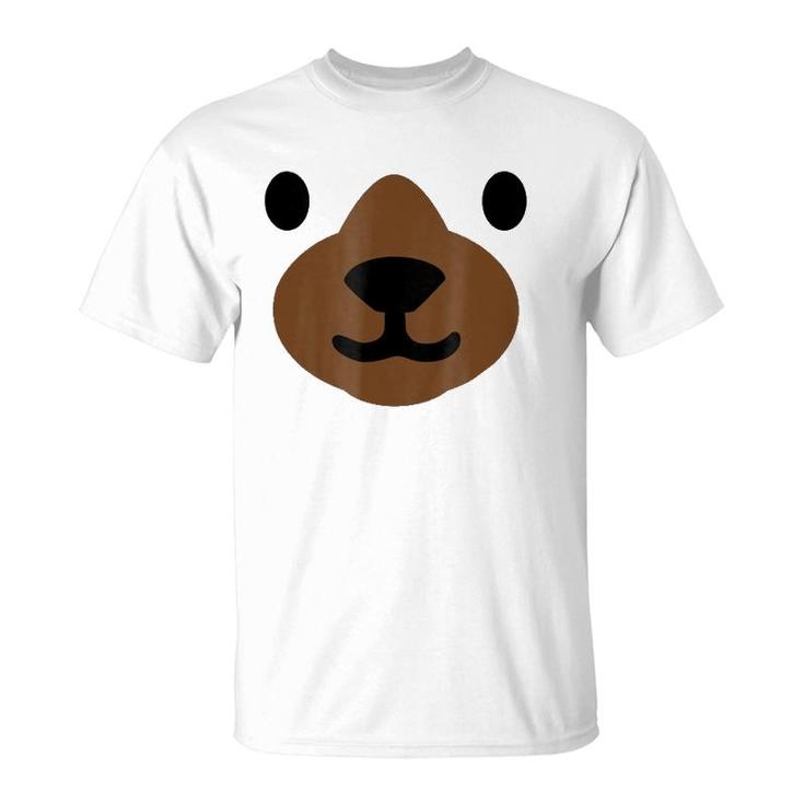 Bear Face Halloween Costume  Funny T-Shirt