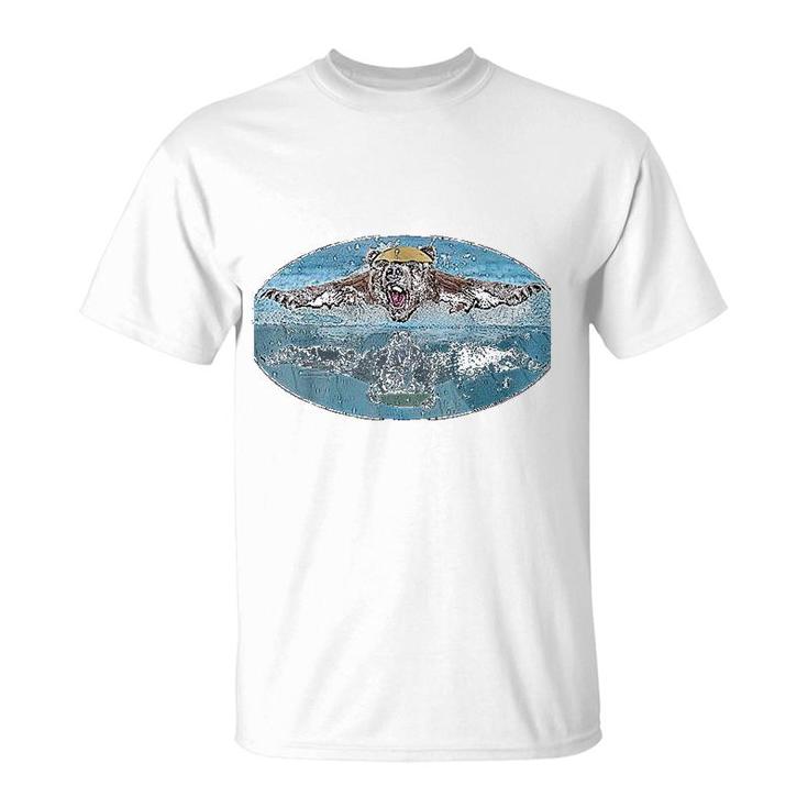 Bear Swimmer Butterfly T-Shirt