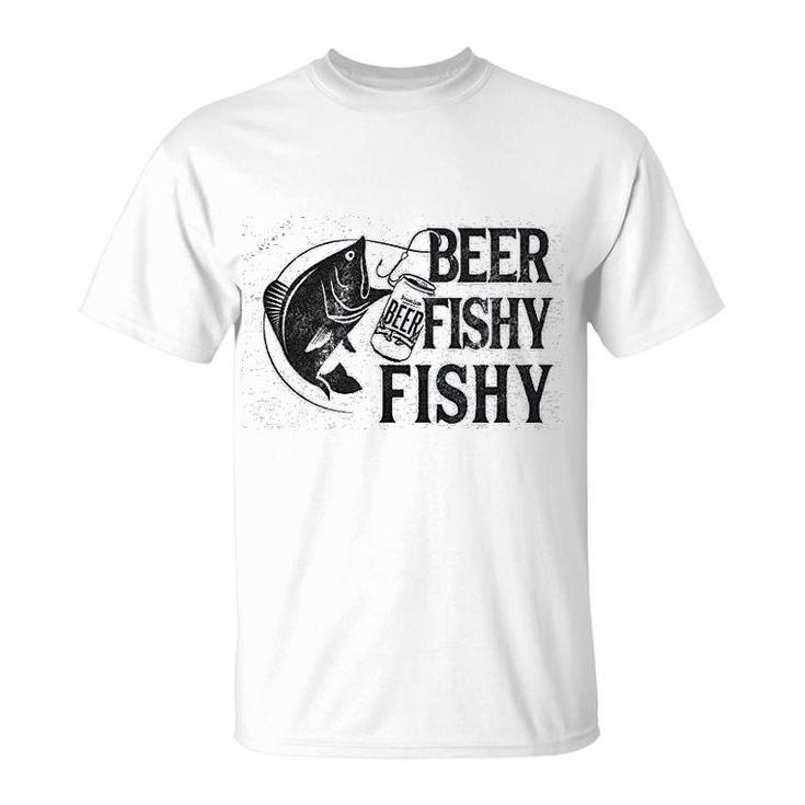 Beer Fishy Fishy Funny Fishing Drinking T-Shirt