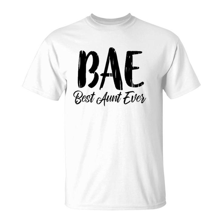 Best Aunt Ever Bae Loving Auntie Aunty Apparel Tee Gift T-Shirt