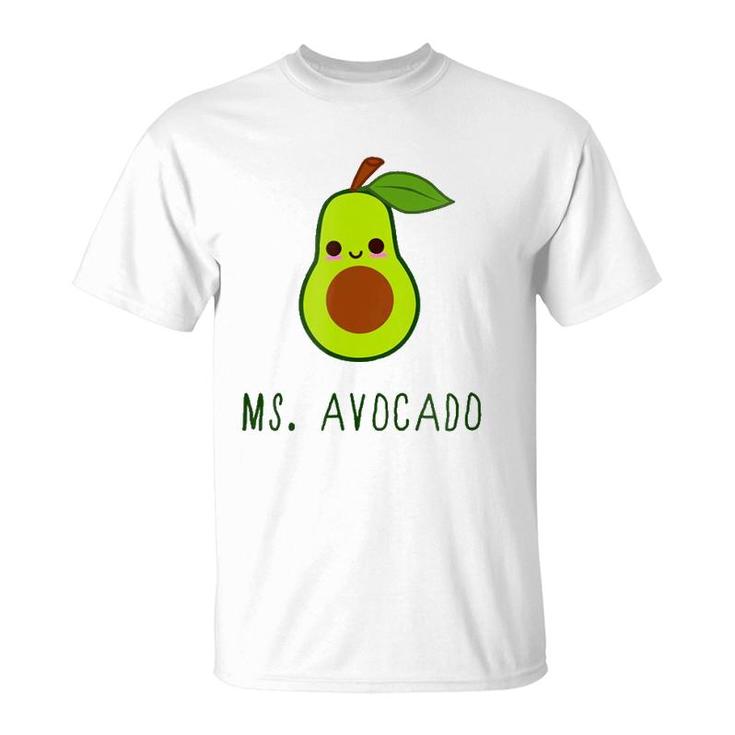 Best Gift For Avocado Lovers - Womens Ms Avocado T-Shirt