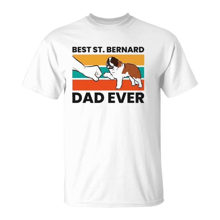 Best Saint Bernard Dad Ever Funny St Bernard T-Shirt