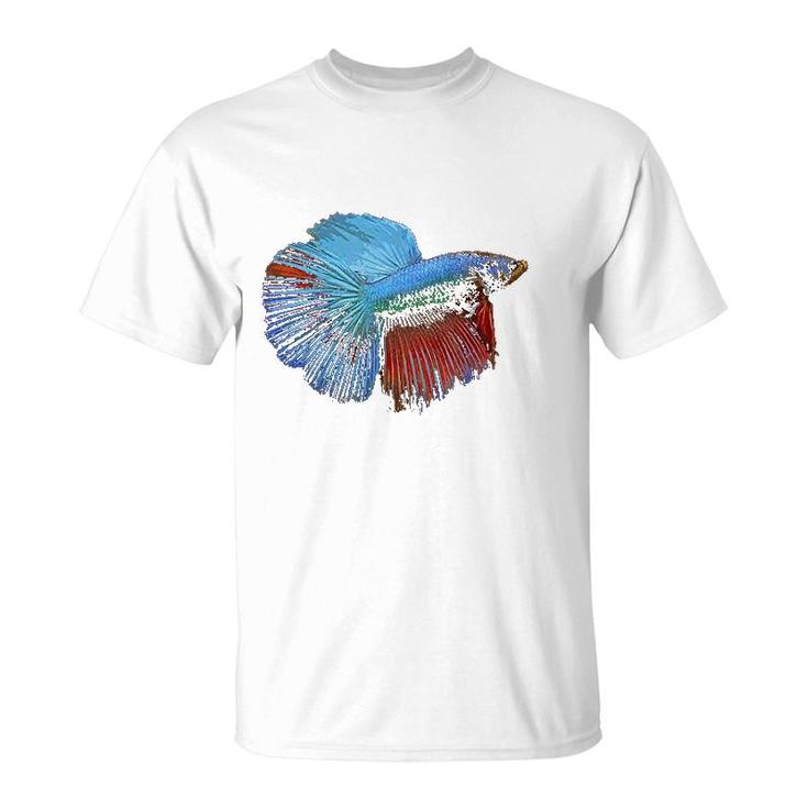 Betta Fish Graphic Colorful T-Shirt