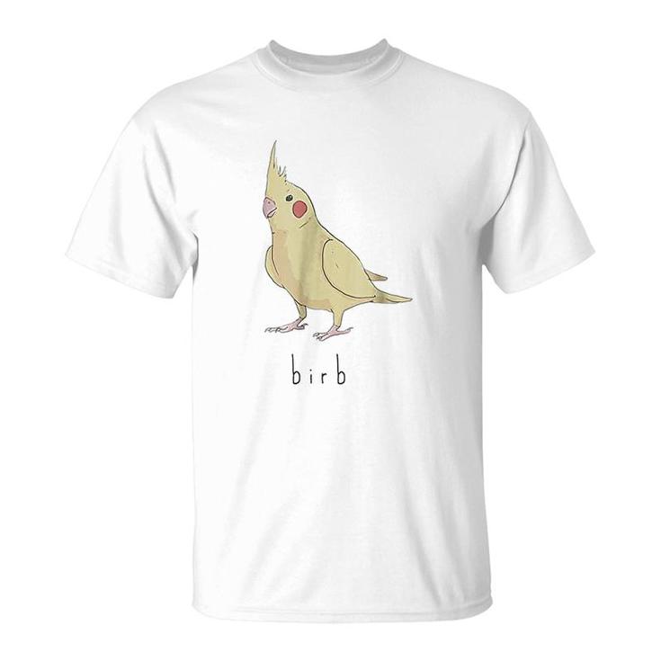 Birb Meme   Yellow Cockatiel Bird T-Shirt