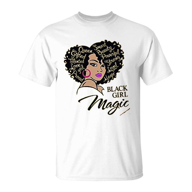 Black Girl Afro Queen Black Pride Gift T-Shirt