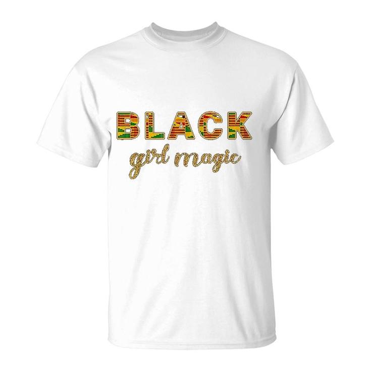 Black Girl Magic Graphic Colorful T-Shirt