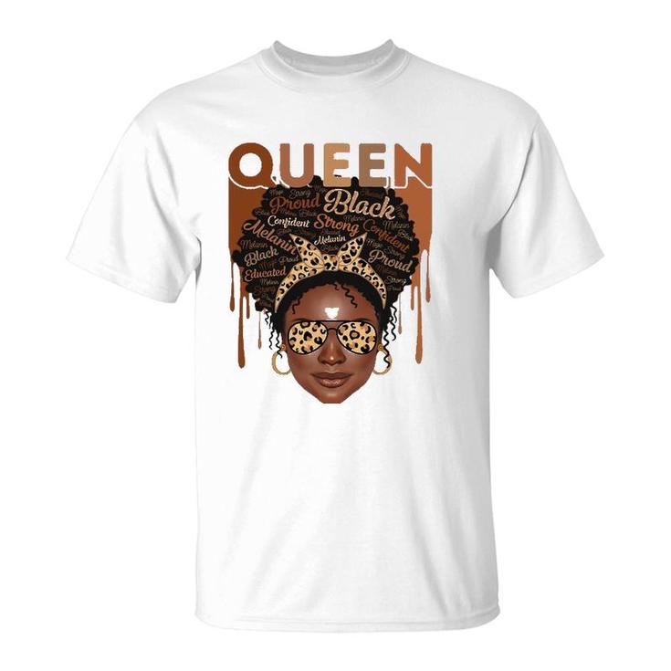 Black Woman Educated Strong Melanin Queen African American T-Shirt | Mazezy