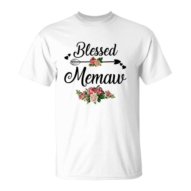 Blessed Memaw Flower T-Shirt