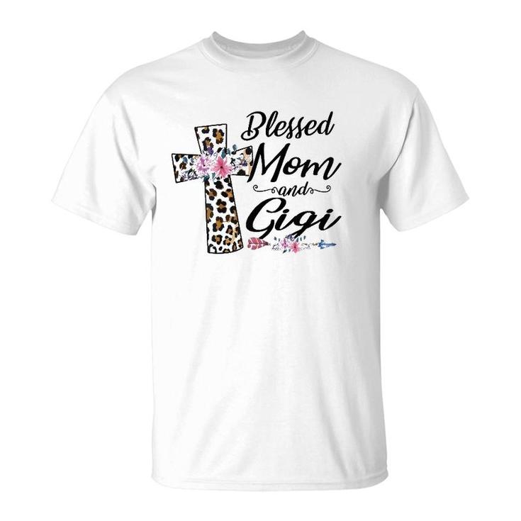Blessed To Be Called Mom And Gigi Floral Mother's Day T-Shirt