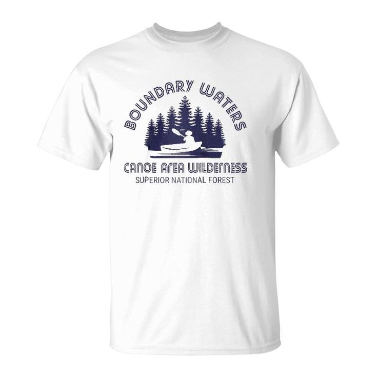 Boundary Waters Canoe Area Distressed Minnesota Bwca Gift Raglan Baseball Tee T-Shirt