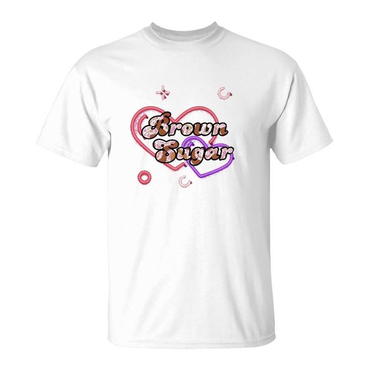 Brown Suga Heart Neon Premium T-Shirt
