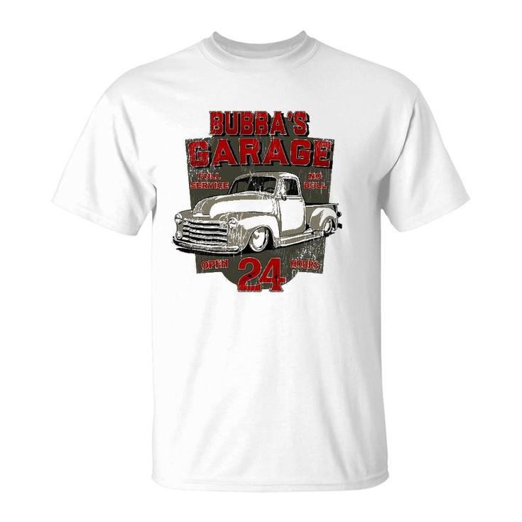 Bubba's Garage Hot Rod Classic Vintage Street Rod Design T-Shirt