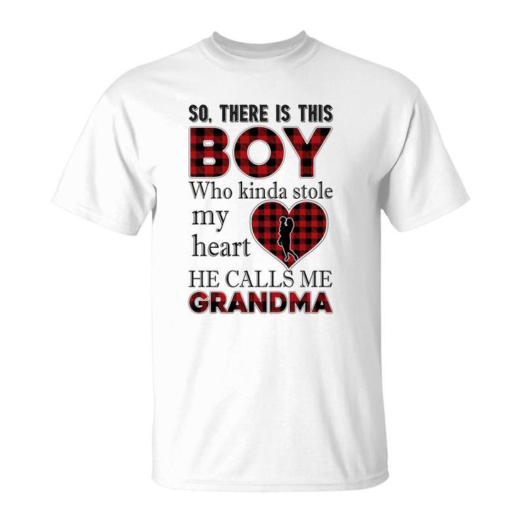 Buffalo Plaid He Call Me Grandma T-Shirt