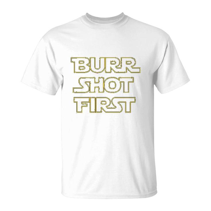 Burr Shot First Basic Cotton T-Shirt