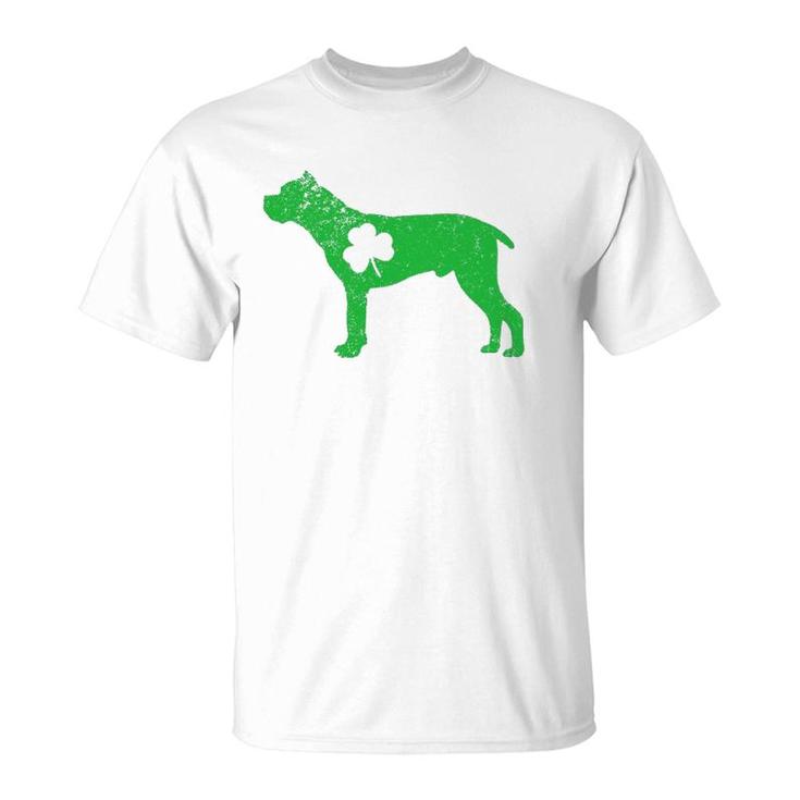 Cane Corso Irish Clover St Patrick's Day Leprechaun Dog Gifts T-Shirt