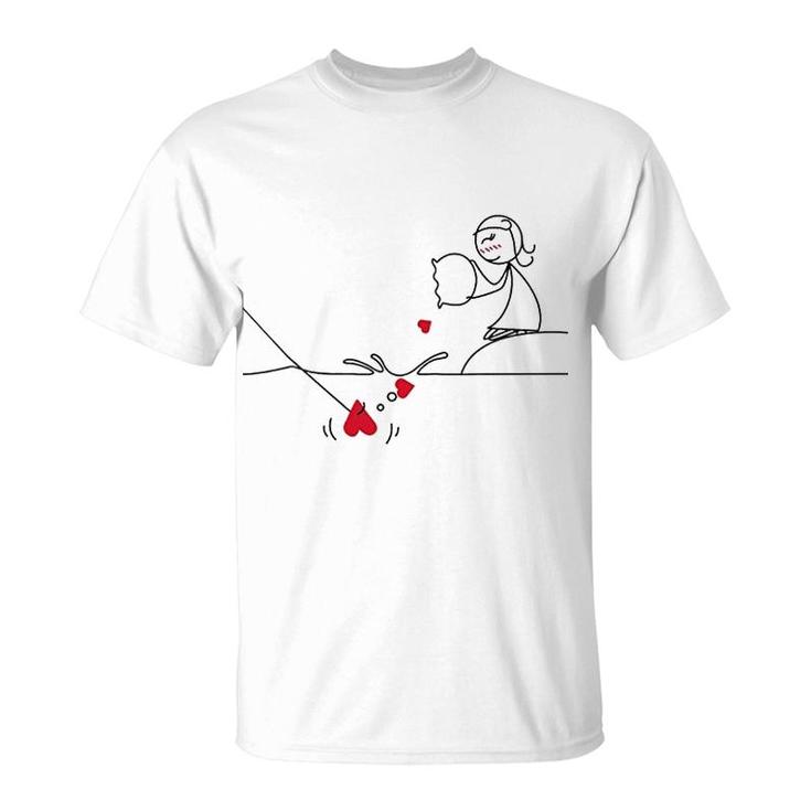 Catch My Heart Couples Funny T-Shirt