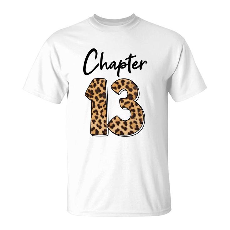 Chapter 13 Leopard 13Th Birthday Great  Art T-Shirt