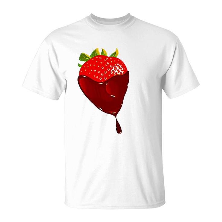 Chocolate Covered Strawberry  Life In Chocolate T-Shirt