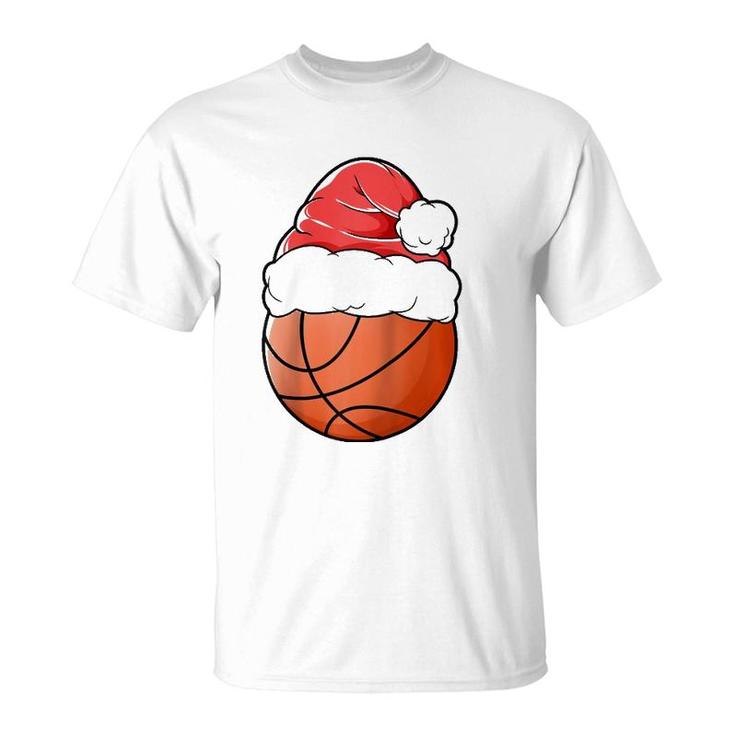 Christmas Basketballer Sport Xmas Christmas Basketball Raglan Baseball Tee T-Shirt