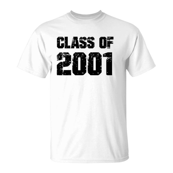 Class Of 2001 High School College Graduation Reunion Gift  T-Shirt