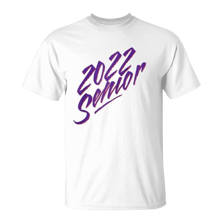 Class Of 2022 Senior Retro 80S Dancing Style Graduate Grads Raglan Baseball Tee T-Shirt