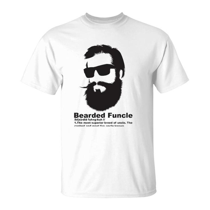 Cool Bearded Funcle - Birthday Gift My Fun Uncle T-Shirt