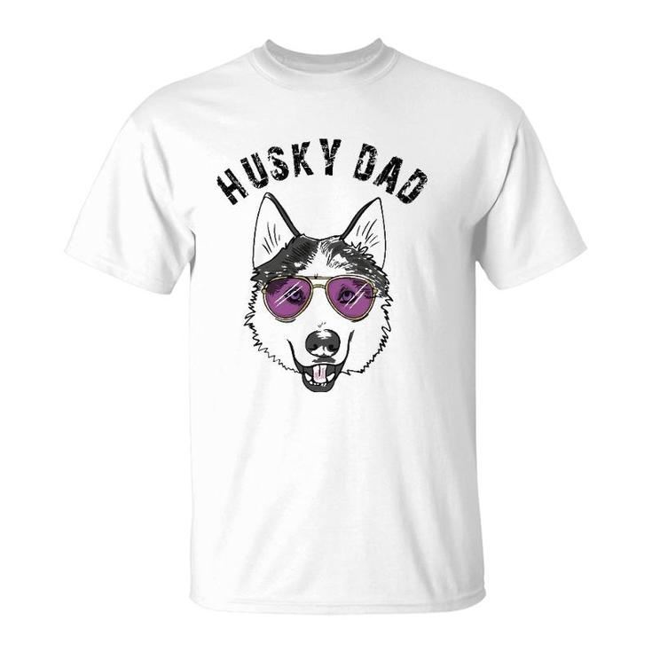 Cool Husky Dad Dog Owner Lover Gift Huskies Love Gifts T-Shirt