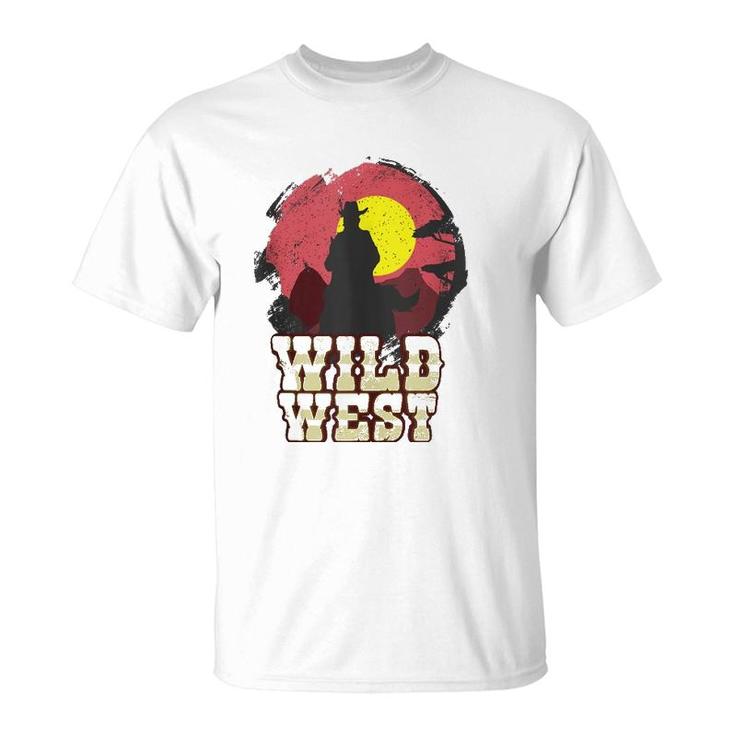 Cowboy Wild West Western Country Saddle Gift  T-Shirt