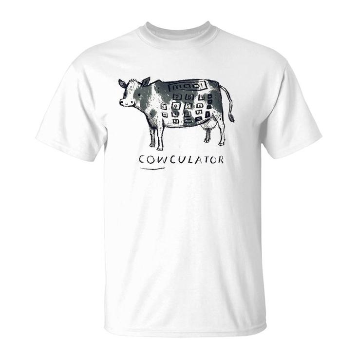 Cowculator Cow Cow Pun  Calculator T-Shirt
