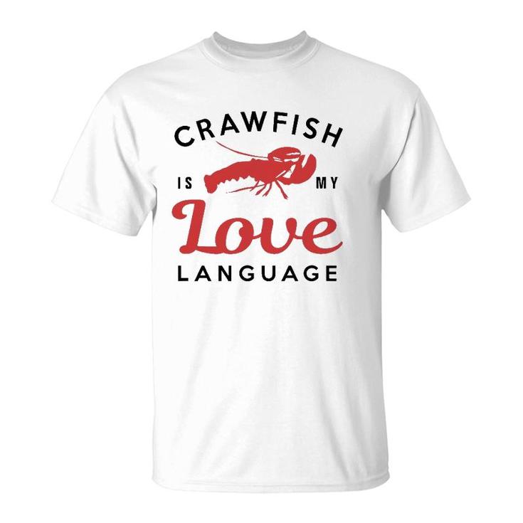 Crawfish Love Language Cajun Food Retro Gif T-Shirt