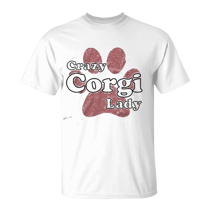 Crazy Corgi Lady T-Shirt