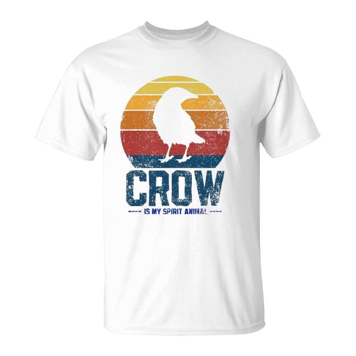Crow Birder Birdwatching Vintage Gift T-Shirt